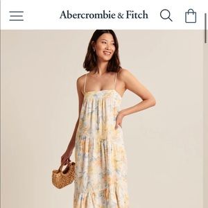 Abercrombie and Fitch Linen Floral Summer Dress